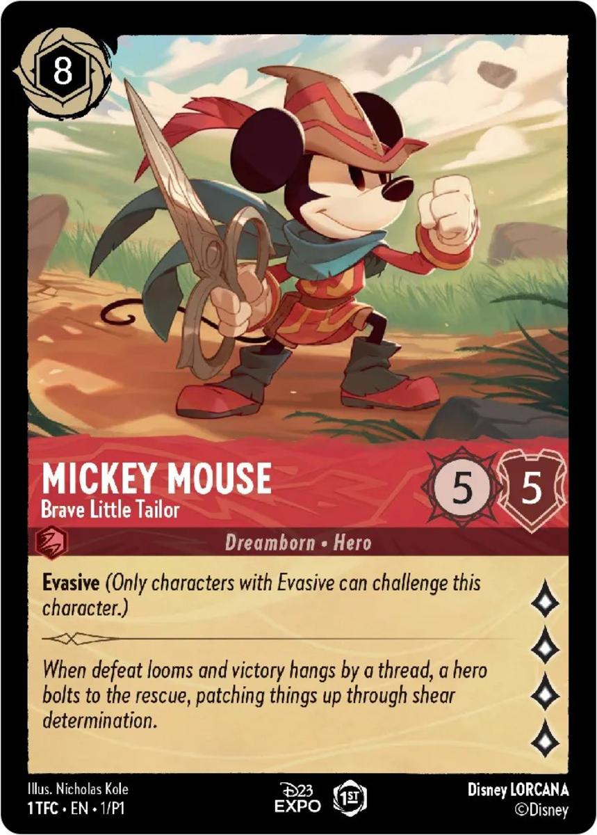 Mickey Mouse lorcana card
